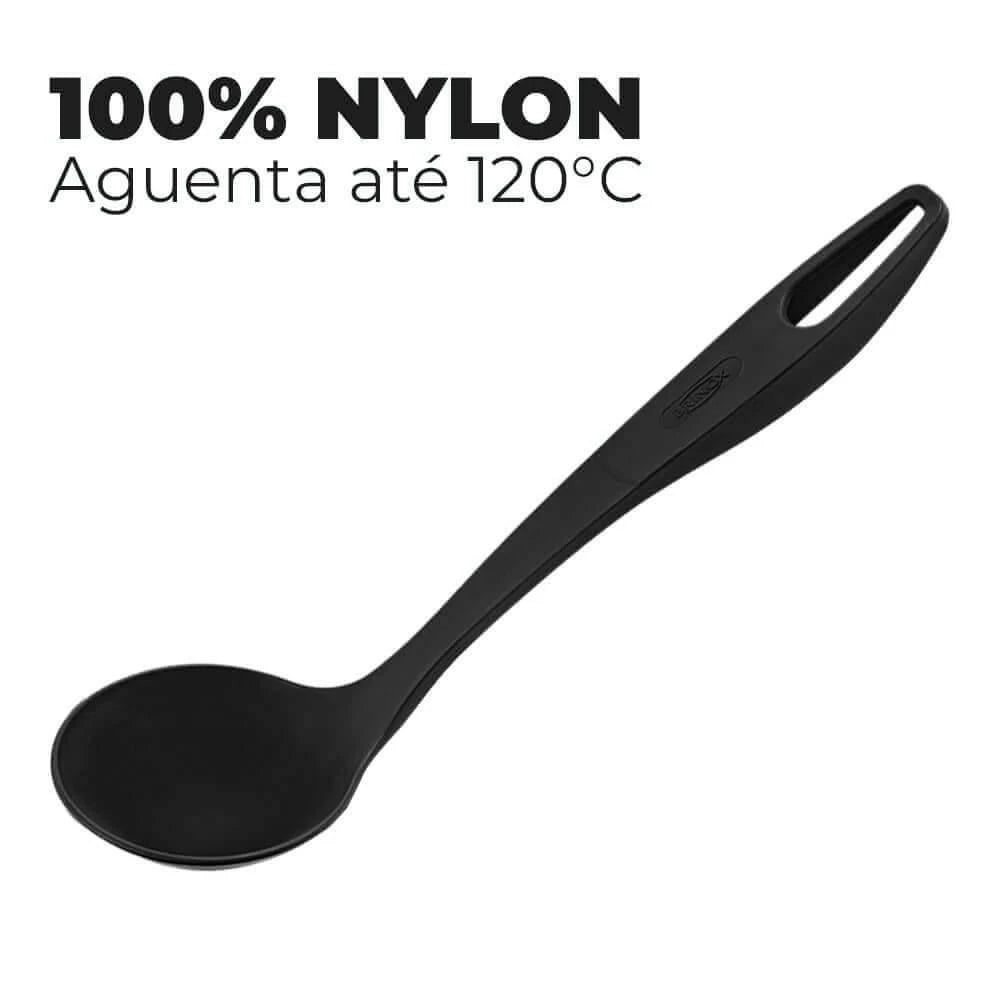 Concha Terrina Nylon Preto Wavy – Essencial para Cozinha
